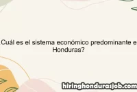 ¿Cuál es el sistema económico predominante en Honduras?