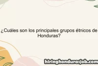 ¿Cuáles son los principales grupos étnicos de Honduras?