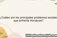 ¿Cuáles son los principales problemas sociales que enfrenta Honduras?