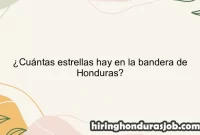 ¿Cuántas estrellas hay en la bandera de Honduras?