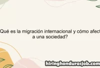 ¿Qué es la migración internacional y cómo afecta a una sociedad?